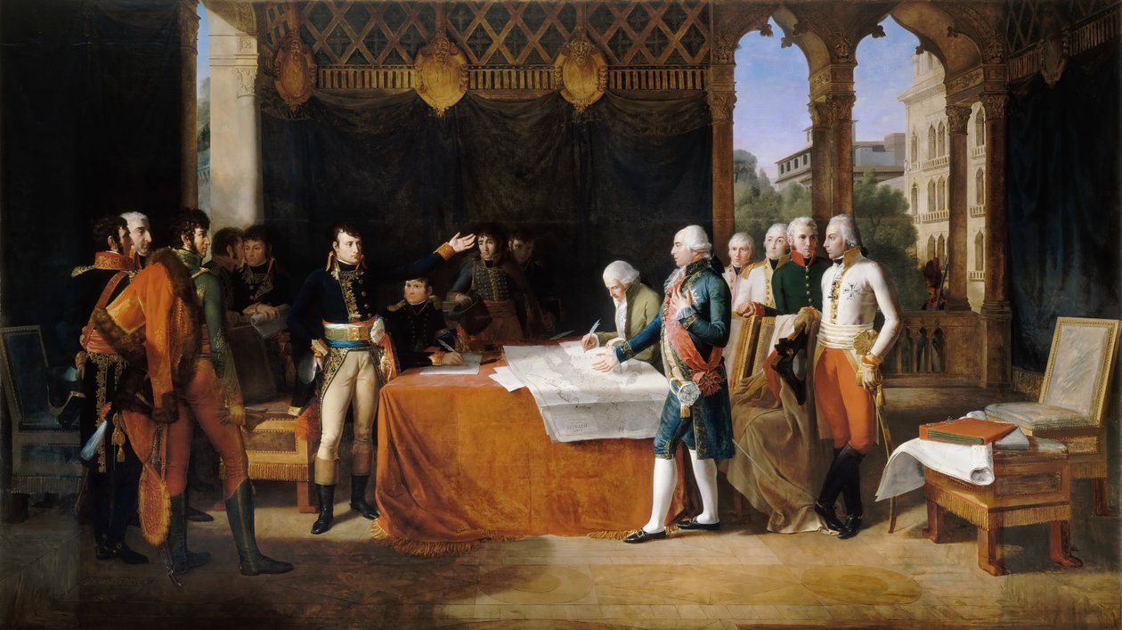 Eliminacje Leobena, 17 kwietnia 1797 autorstwa Guillaume Guillon Lethière