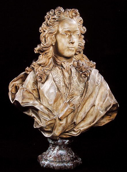 Popiersie Ludwika XV (1710-1774) autorstwa Guillaume I Coustou