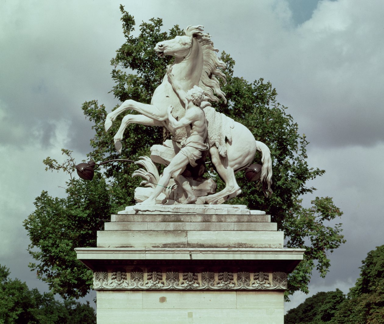 Jeden z dwóch „Marly Horses”, 1739-45 (marmur) autorstwa Guillaume I Coustou