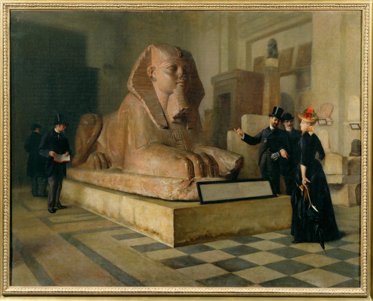 Egipski pokój w Luwrze ... autorstwa Guillaume Larrue