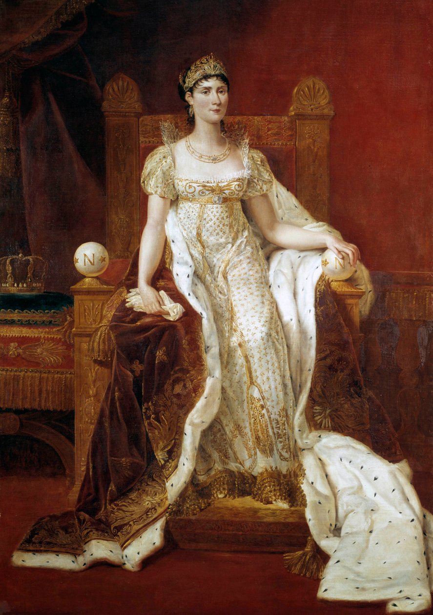 Pełnowymiarowy portret Josephine de Beauharnais, cesarzowej Francji (1763-1814) Obraz Guillaume Lethiere (1760-1832) 1807 nd. 2,15 x 1,49 m - Pełnowymiarowy portret Josephine de Beauharnais, cesarzowej Francji (1763-1814). Malarstwo autorstwa Guillau autorstwa Guillaume Lethiere