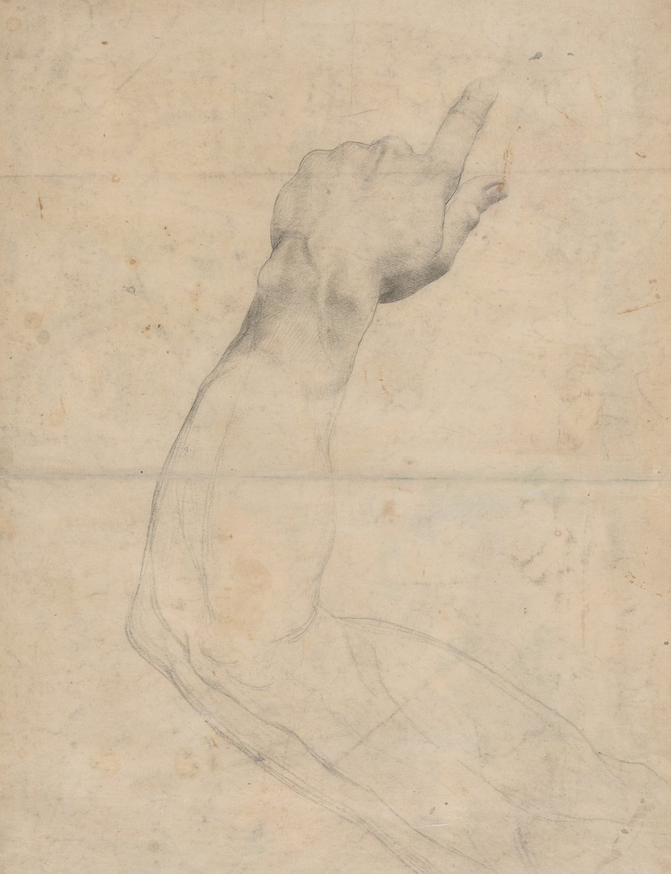 Studium ramienia [verso] autorstwa Guillaume Lethiere