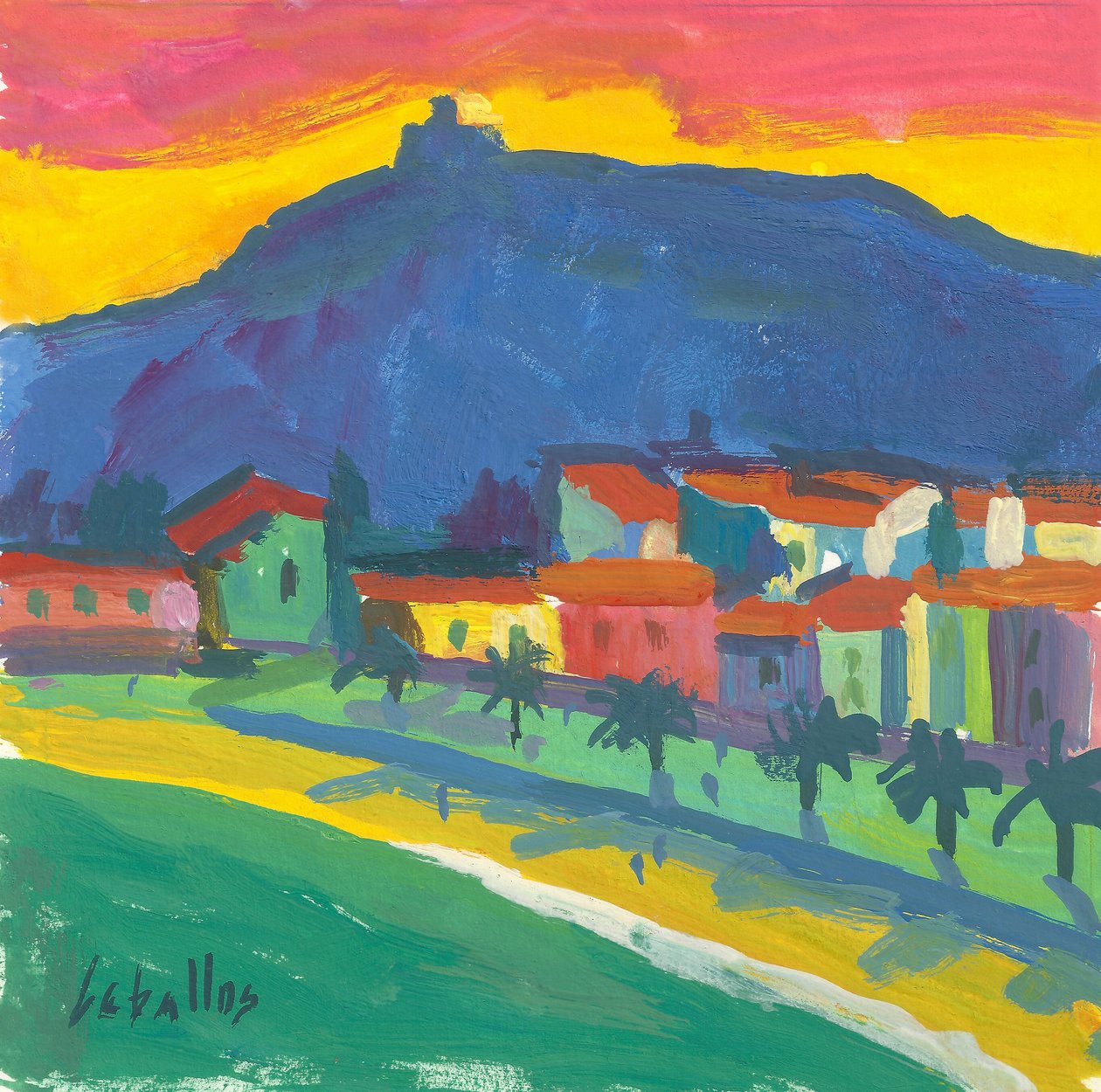 Collioure, 2012 (gwasz na papierze) autorstwa Guillermo Martí Ceballos