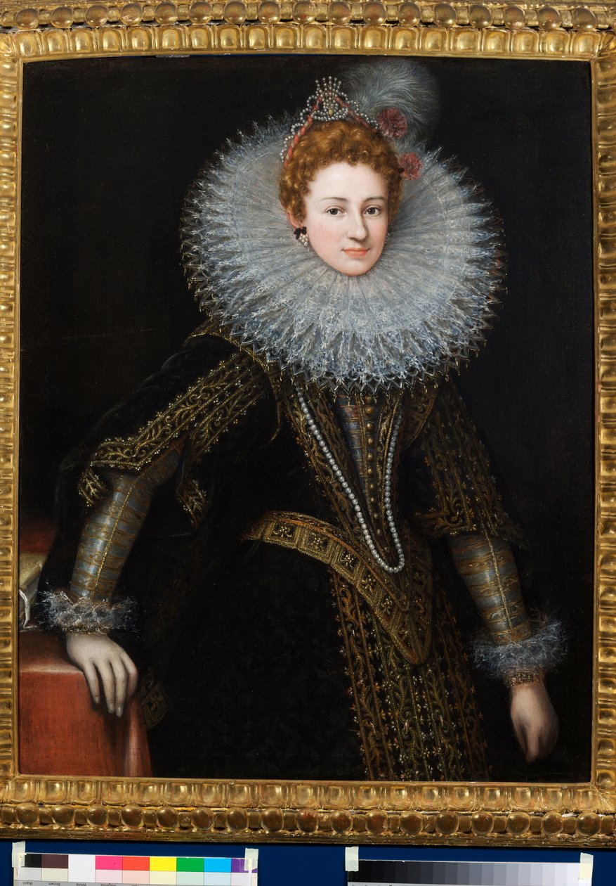 Portret Veroniki Spinoli Serry (olej na płótnie) autorstwa Guilliam van Deynen