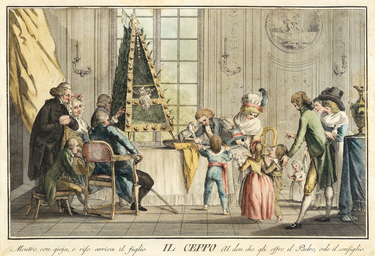 Il Ceppo „z gier, kolacji i corocznych imprez, które są przebierane w Toskanii, a zwłaszcza we Florencji, wyd. 1790 autorstwa Guiseppe Piatolli