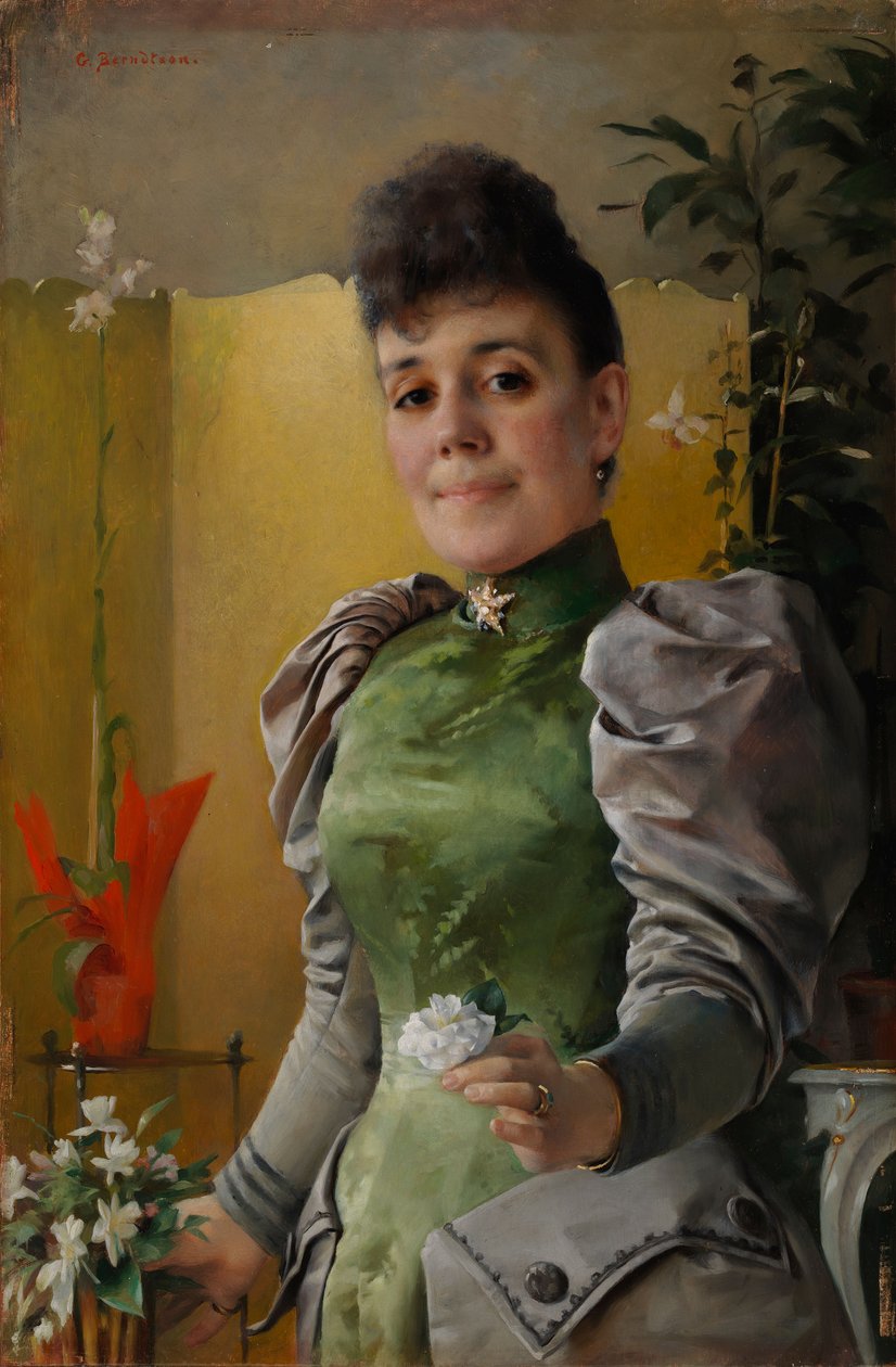 Portret pani Marii von Wahlberg (z domu Sinebrychoff) autorstwa Gunnar Berndtson