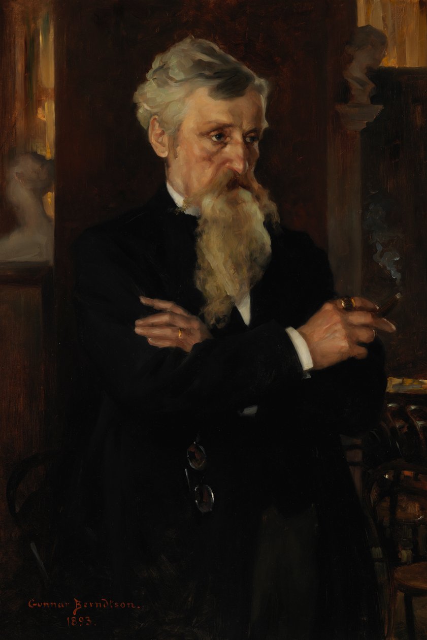 Portret Augusta Schaumana, dziennikarza autorstwa Gunnar Berndtson