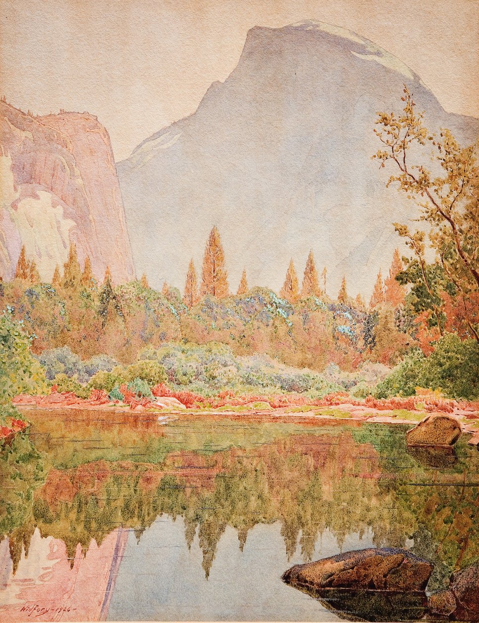Półkopuła, Yosemite autorstwa Gunnar Widforss