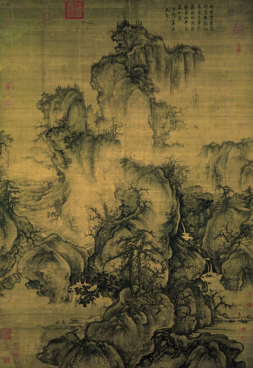 Chiński: 《早春圖》 Wczesna wiosna autorstwa Guo Xi