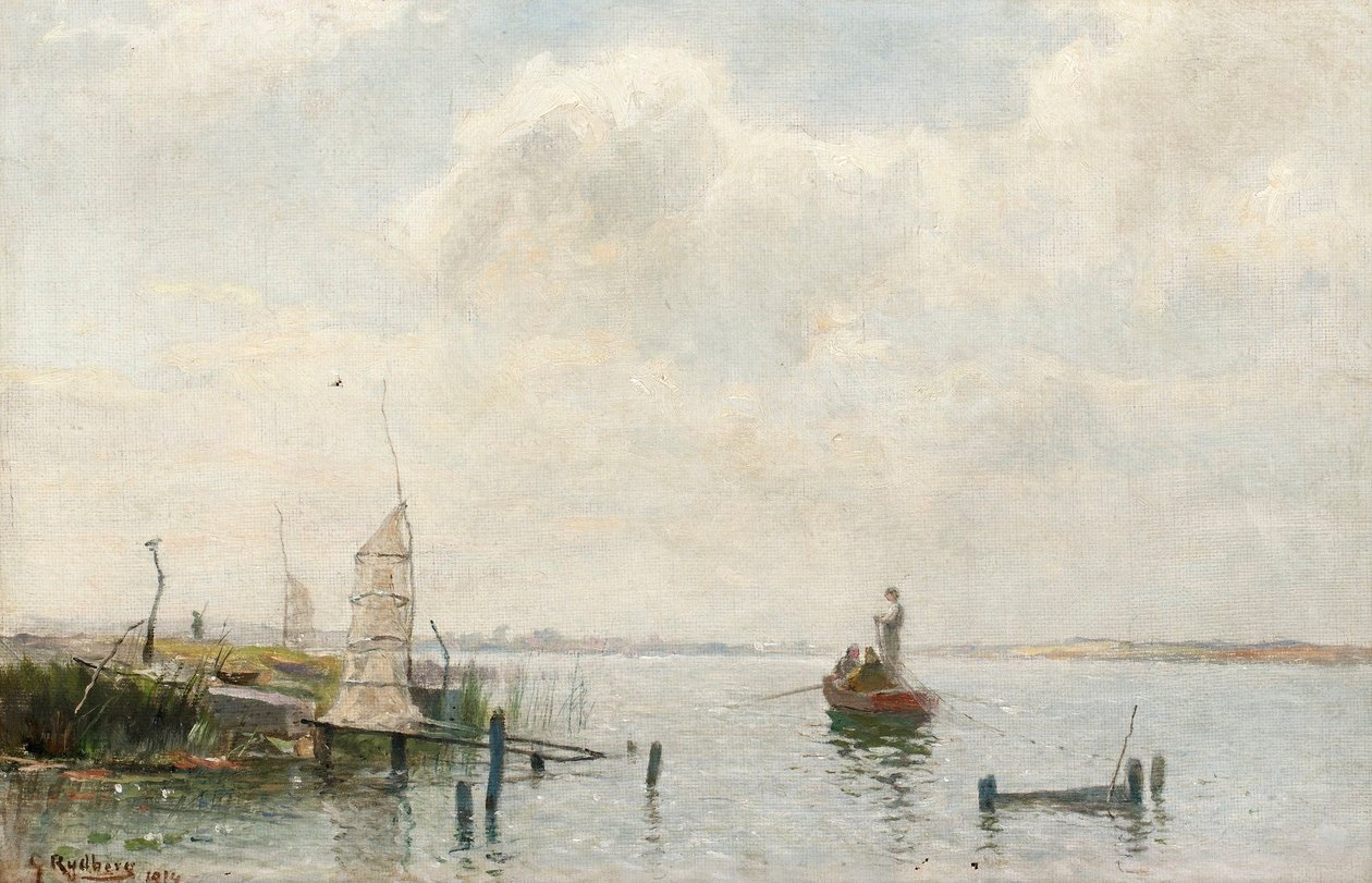 Nocna wycieczka do Ringsjon autorstwa Gustaf Rydberg