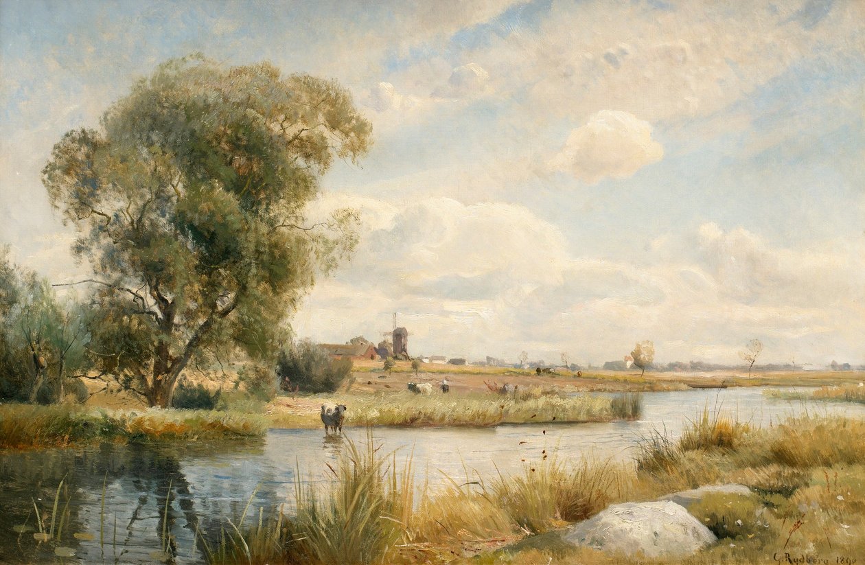 Skandynawski krajobraz autorstwa Gustaf Rydberg