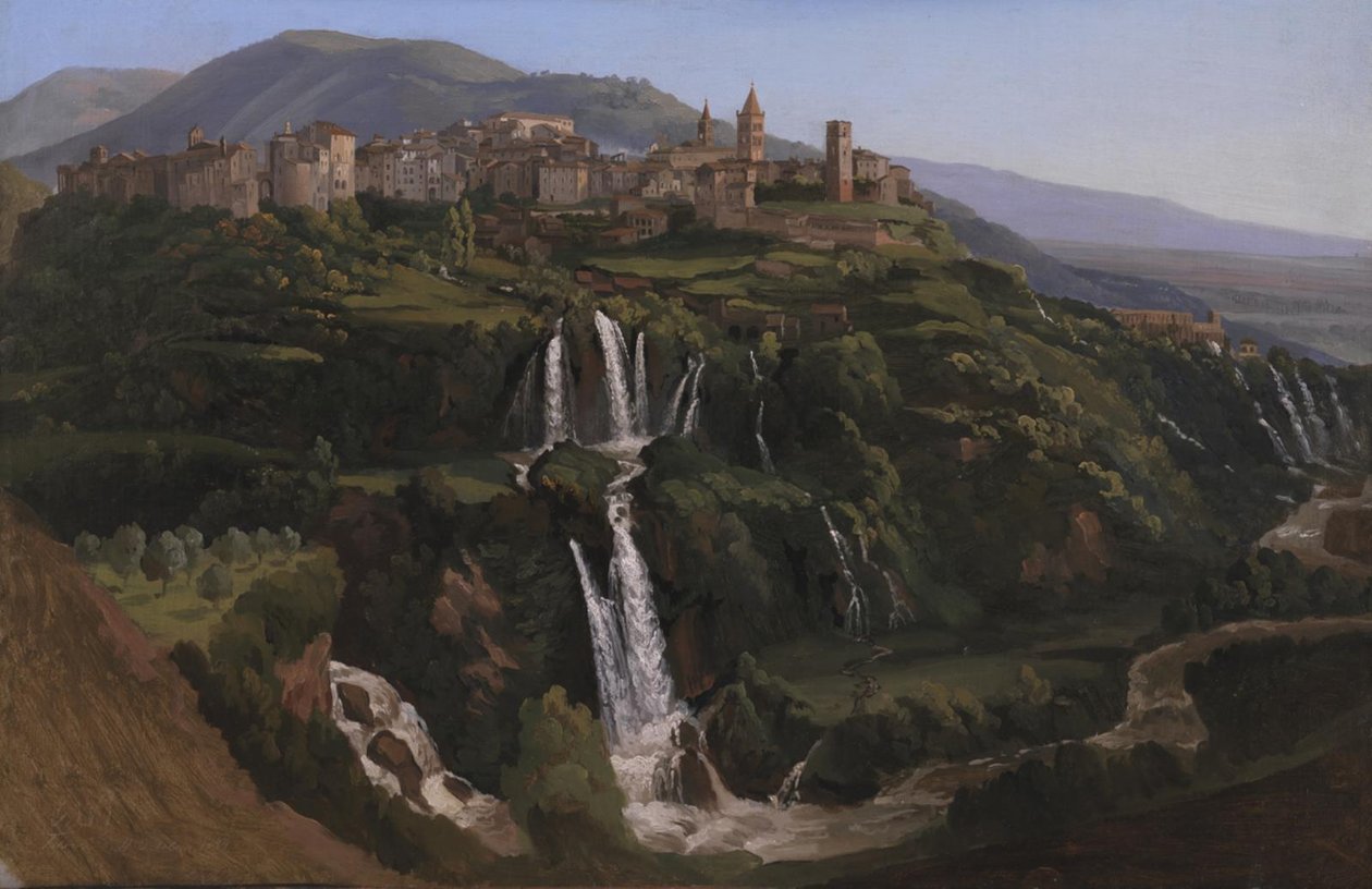Widok na Tivoli we Włoszech autorstwa Gustaf Wilhelm Palm