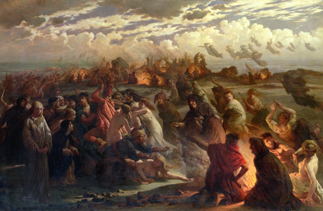 Noc Walpurgii, 1862 autorstwa Gustav Adolph Spangenberg