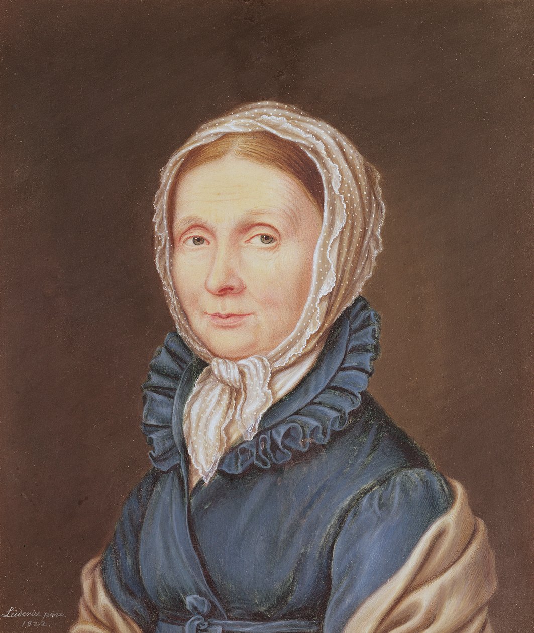 Juliane, baronowa von Kruedener (1764-1824) z domu Vietinghoff-Scheel, 1822 autorstwa Gustav Karl Friedrich Luderitz