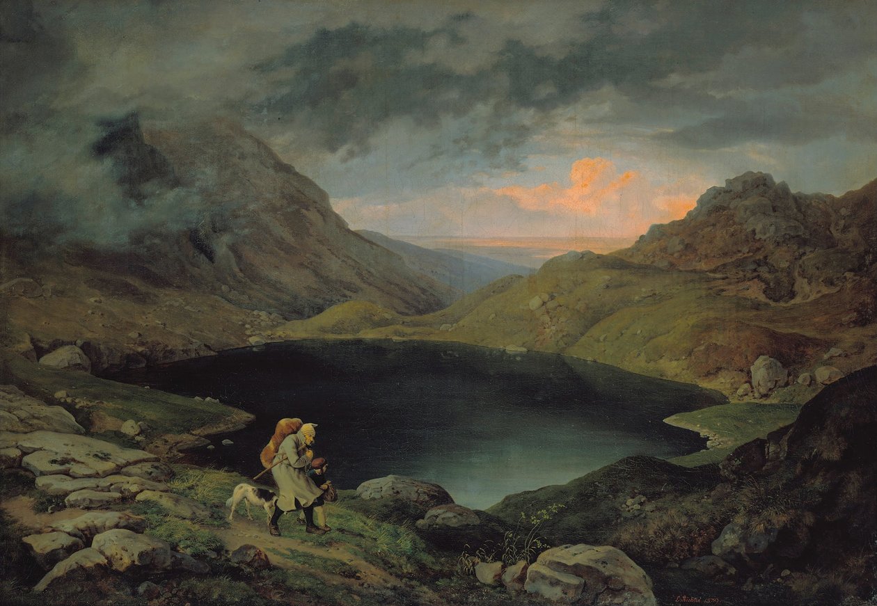 Staw w Karkonoszach autorstwa Gustav Karl Ludwig Richter