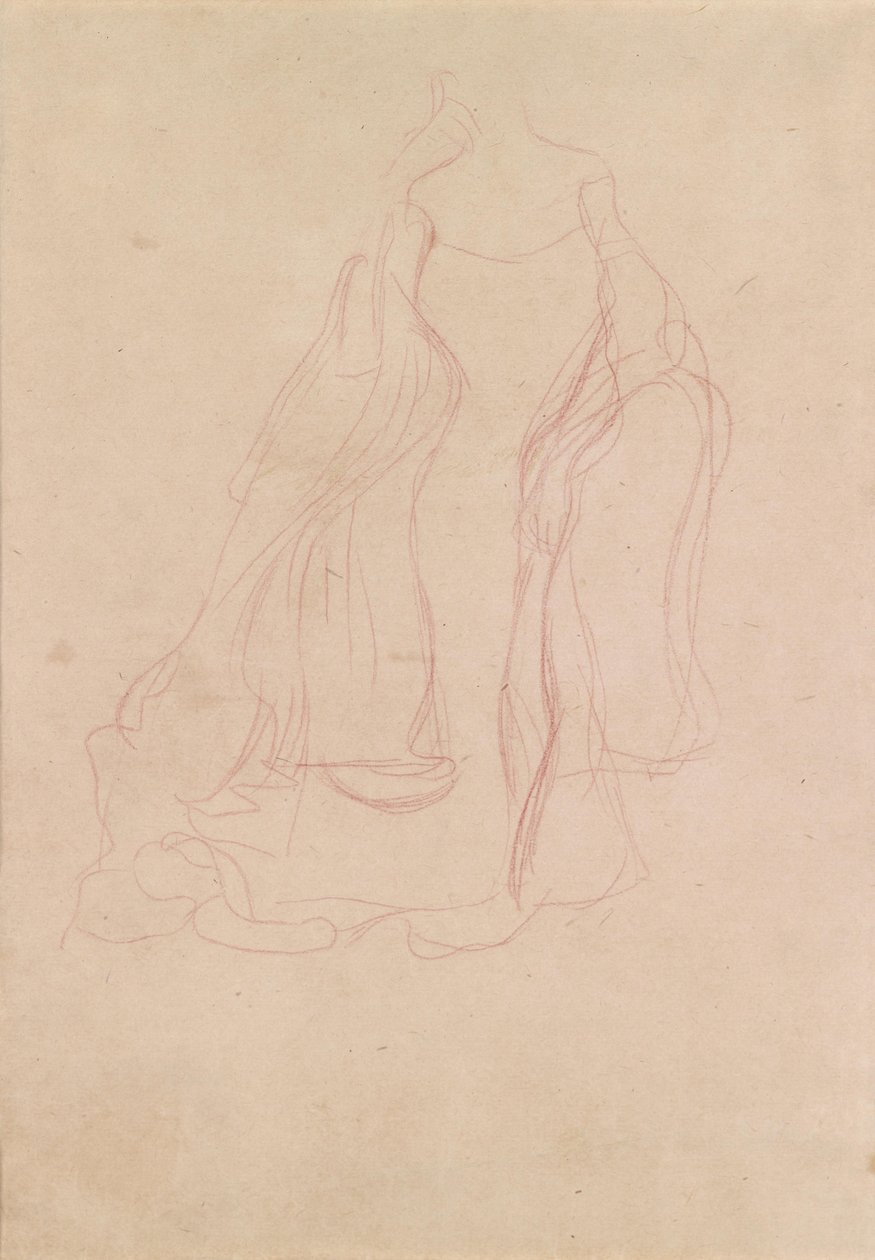 Studium kostiumów z przodu autorstwa ND150 autorstwa Gustav Klimt