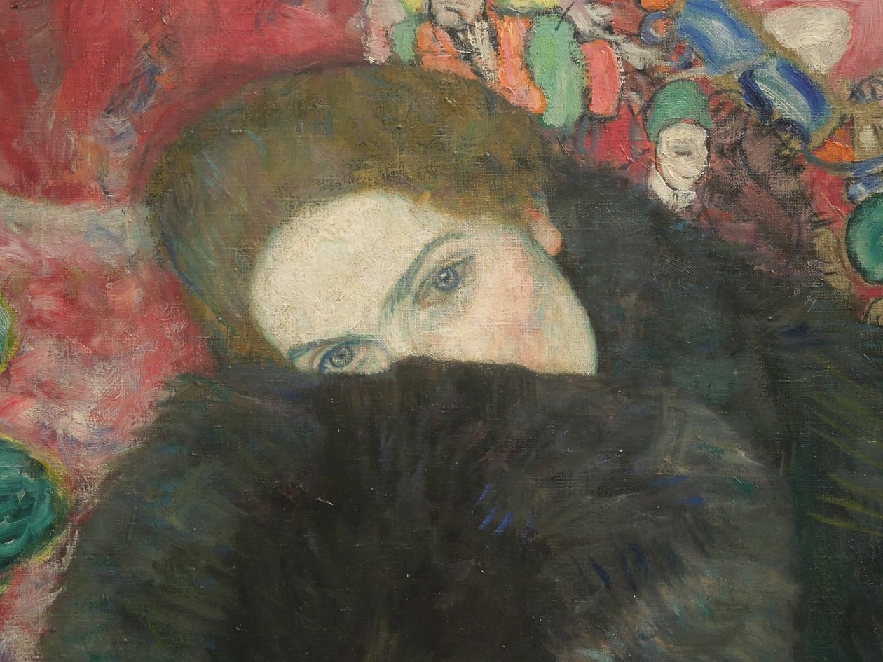 Dama z mufką autorstwa Gustav Klimt