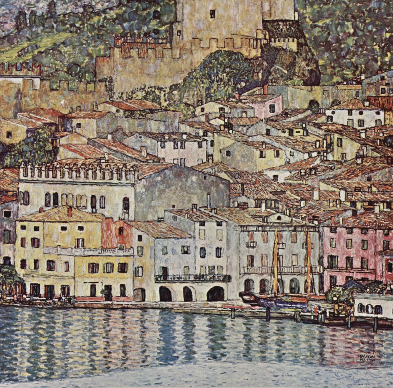 Malcesine nad jeziorem Garda autorstwa Gustav Klimt