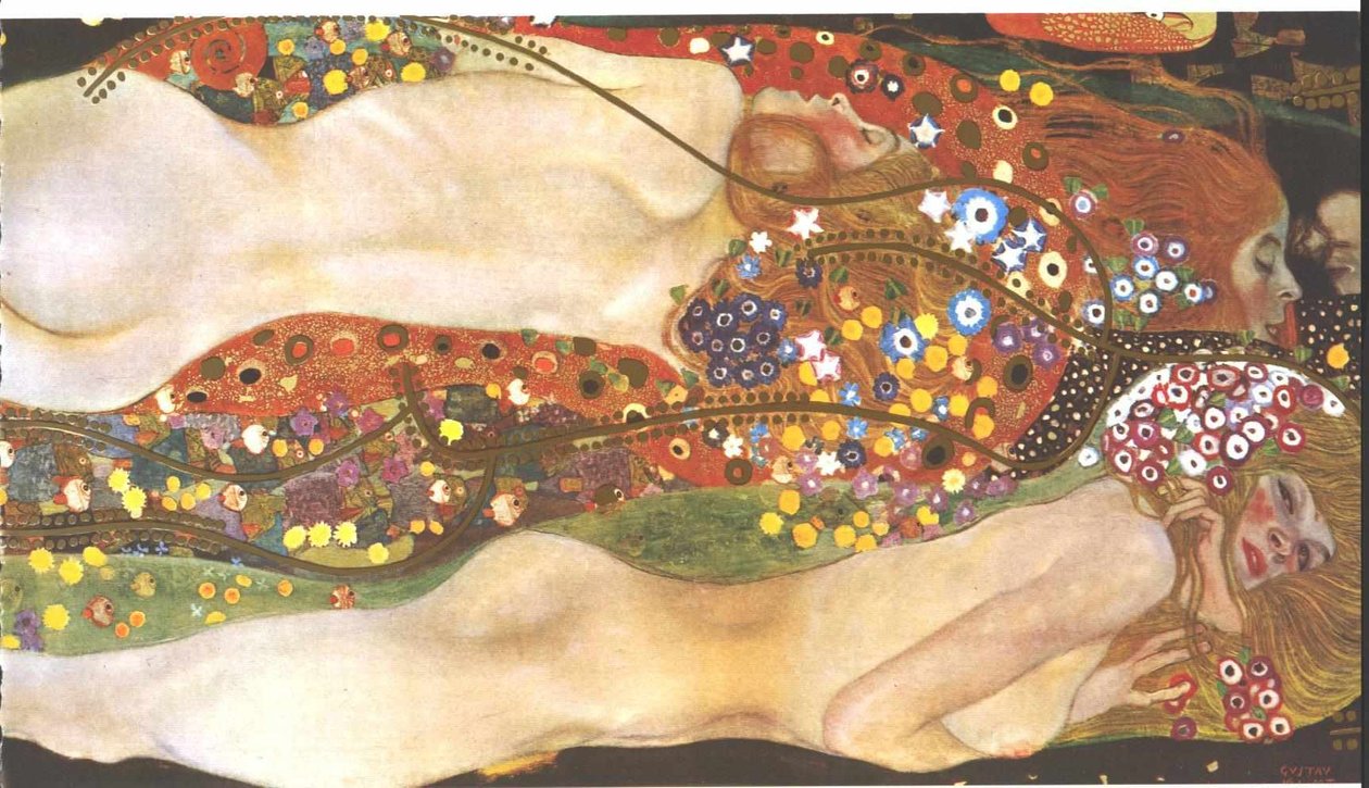 Węże wodne II dziewczyny autorstwa Gustav Klimt