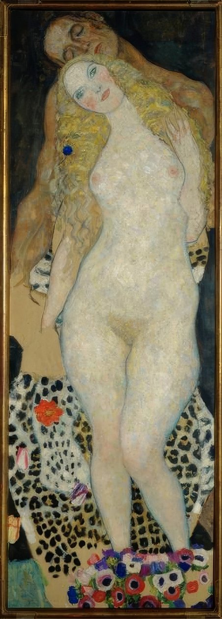 Adam i Ewa autorstwa Gustav Klimt