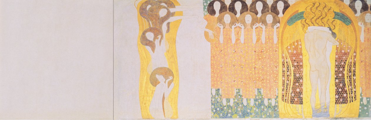 Bethovenfrieze - prawa ściana boczna autorstwa Gustav Klimt