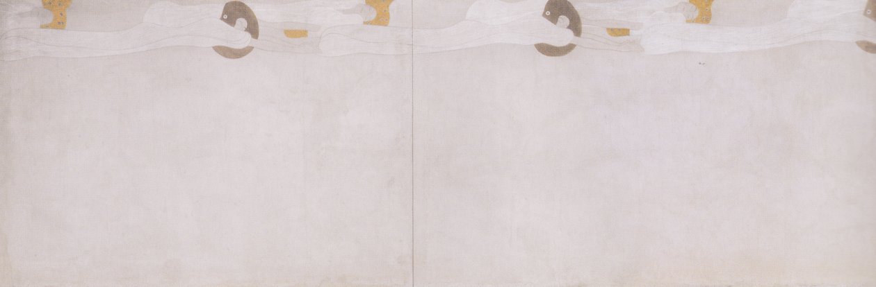 Fryz Bethovena - ściana boczna lewa - detal autorstwa Gustav Klimt