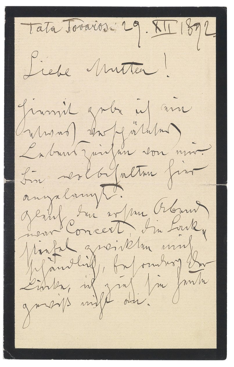 List Gustava Klimta do matki autorstwa Gustav Klimt