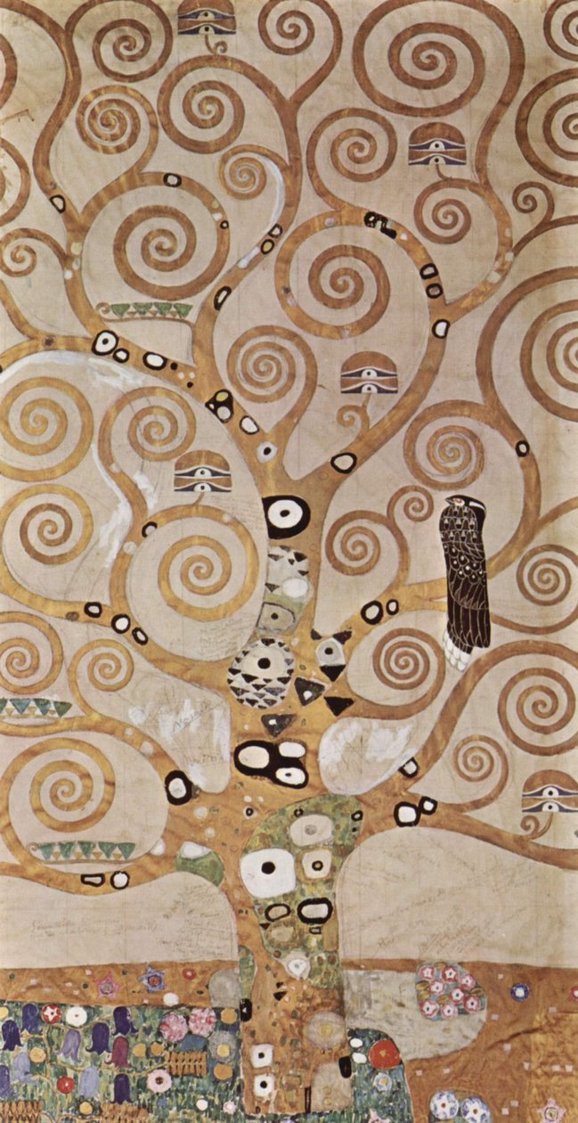 Projekt na fryz ścienny w Pałacu Stoclet w Brukseli, Drzewo Życia autorstwa Gustav Klimt