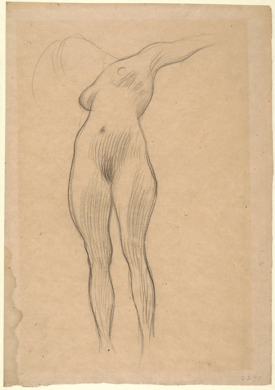Unosząca się na wodzie kobieta z wyciągniętym ramieniem (studium medycyny), 1900-1901 autorstwa Gustav Klimt