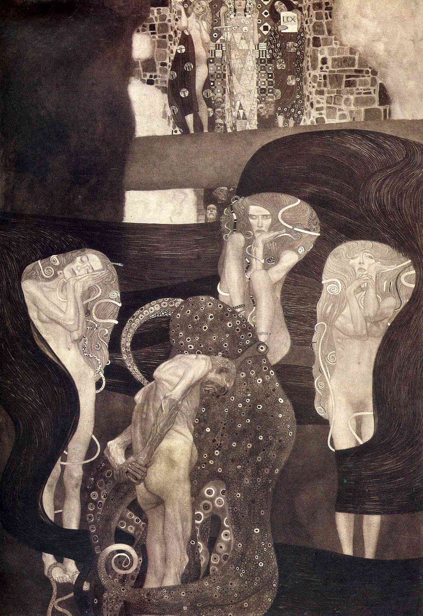 Orzecznictwo stan końcowy 1907 autorstwa Gustav Klimt