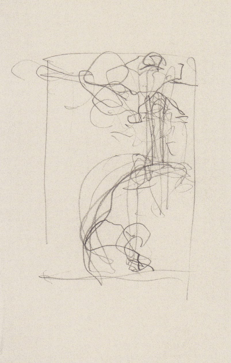 Justitia z mieczem wyciągniętym z wzniesionej pozycji autorstwa Gustav Klimt