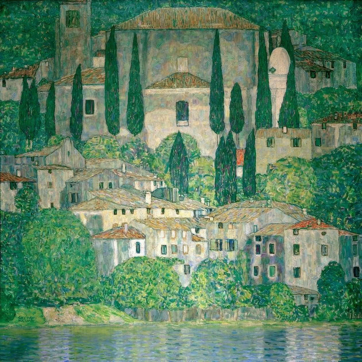 Kirche w Cassone autorstwa Gustav Klimt