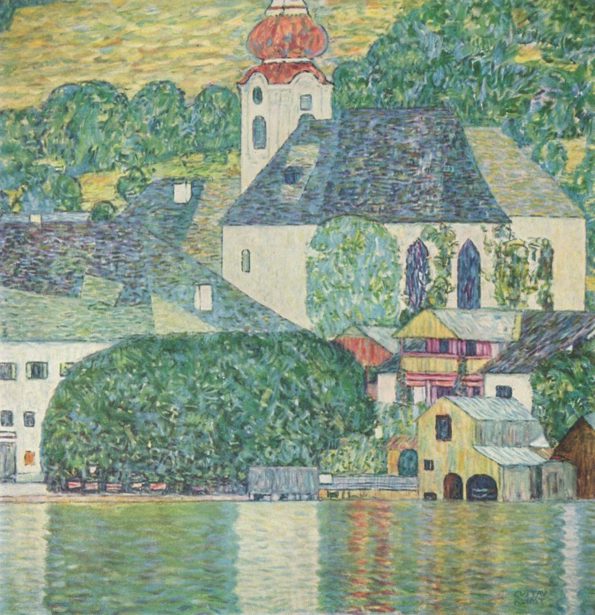 Kościół w Unterach am Attersee autorstwa Gustav Klimt