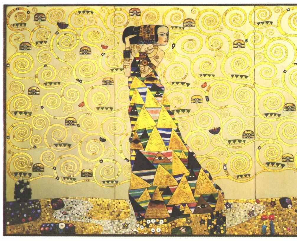 Klimt - Szablon pracy dla Fryz Stoclet - Oczekiwanie autorstwa Gustav Klimt