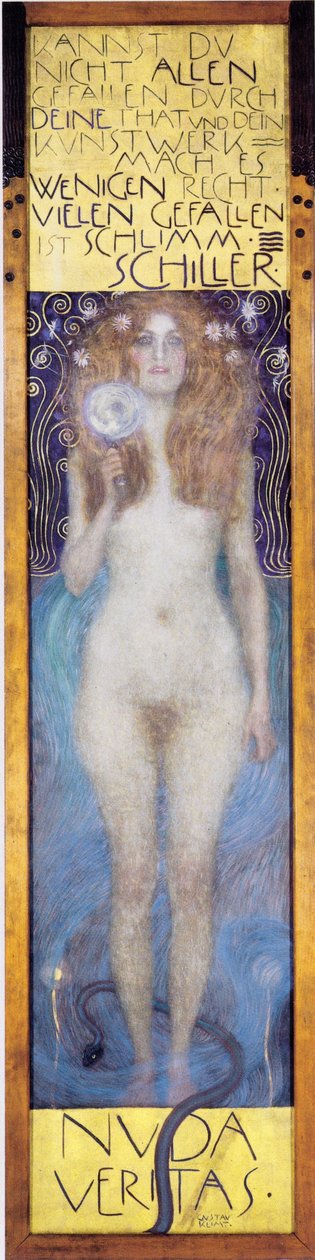 Nagie Veritas autorstwa Gustav Klimt