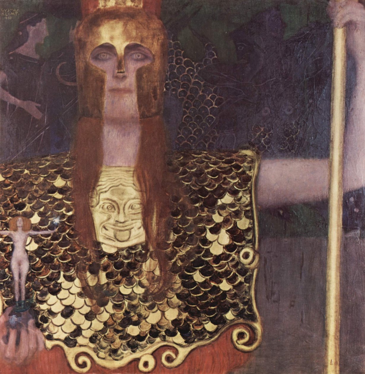 Pallas Atena autorstwa Gustav Klimt