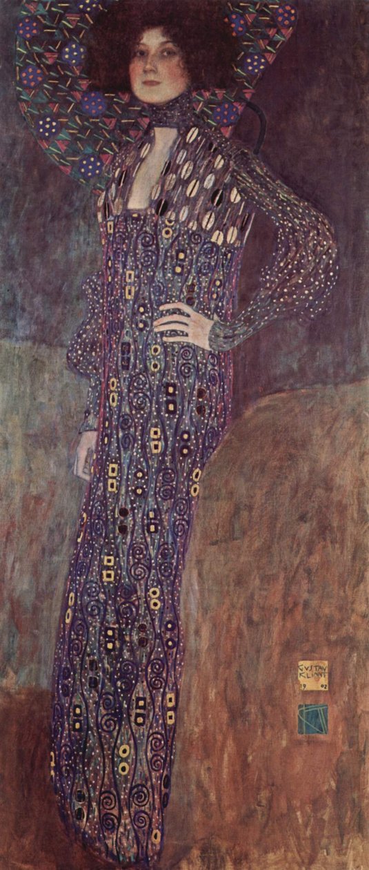Portret Emilie Louise Flöge autorstwa Gustav Klimt