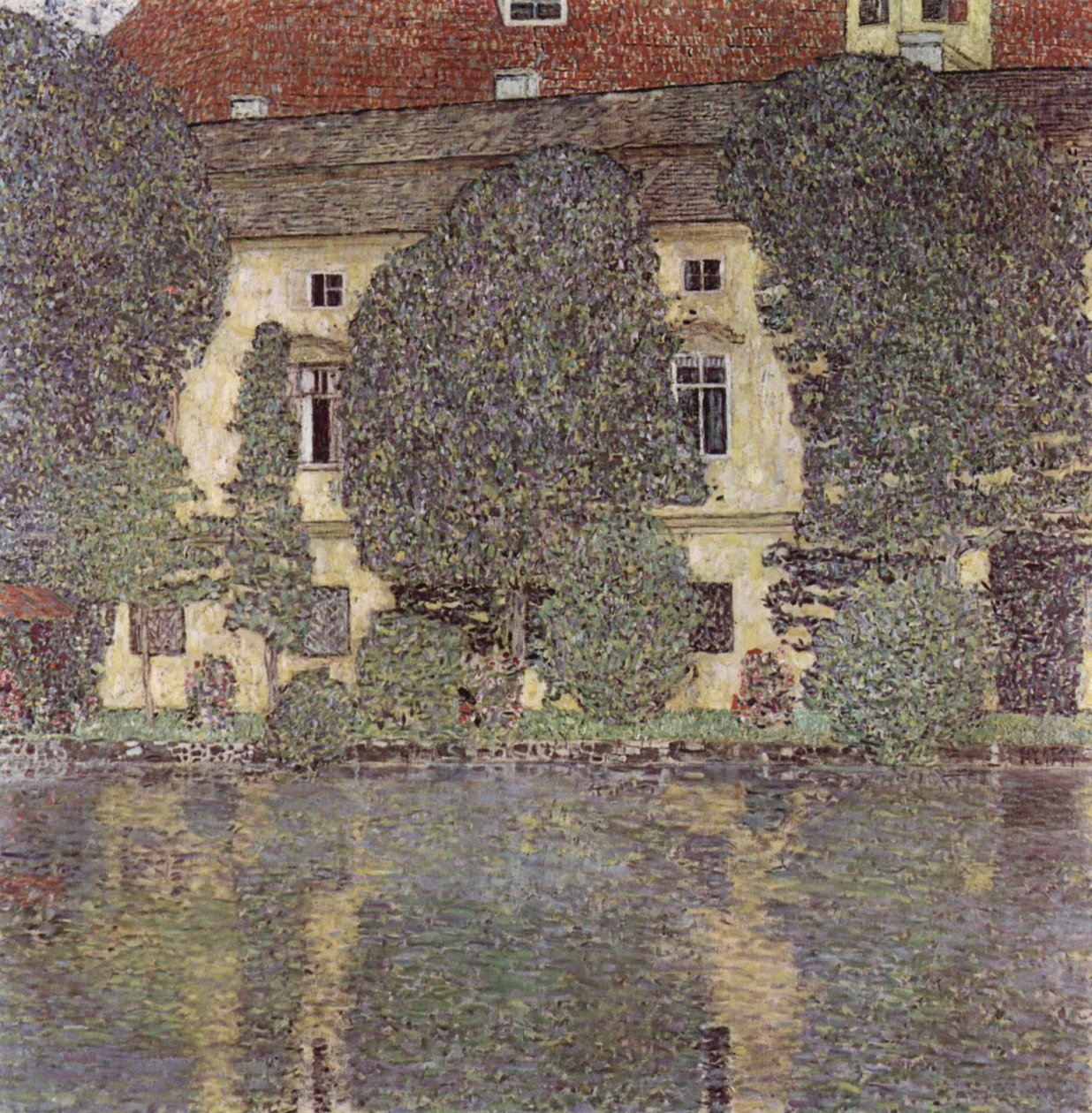 Zamek Kammer nad jeziorem Attersee autorstwa Gustav Klimt