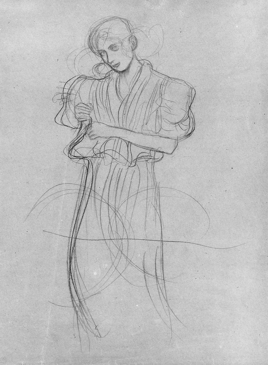 Stojąca kobieta w szacie, 1903 autorstwa Gustav Klimt