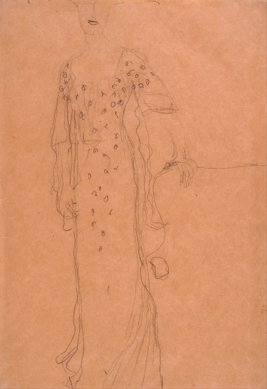 Studium do portretu Adele Bloch-Bauer I autorstwa Gustav Klimt