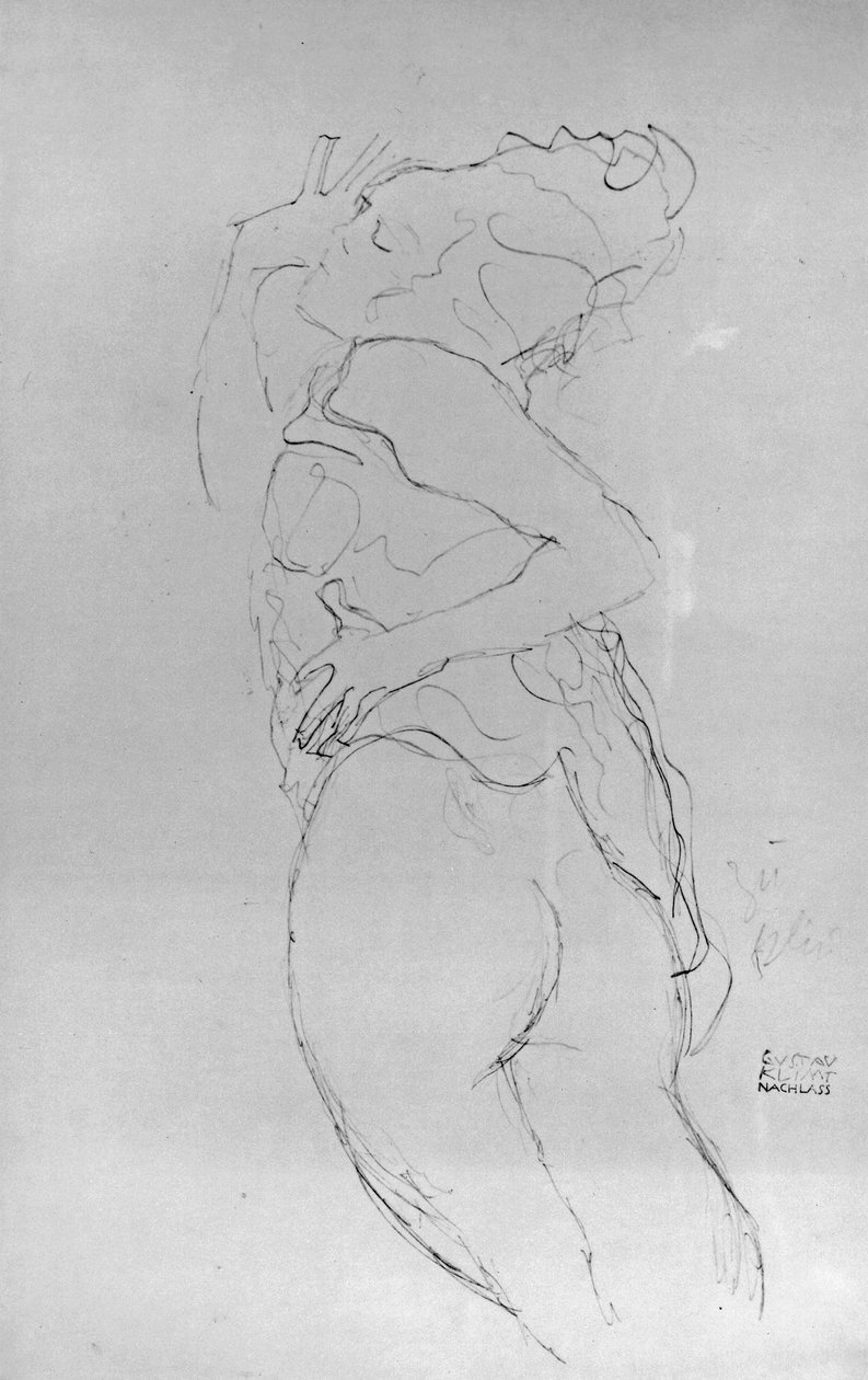 Młoda kobieta, 1917 autorstwa Gustav Klimt