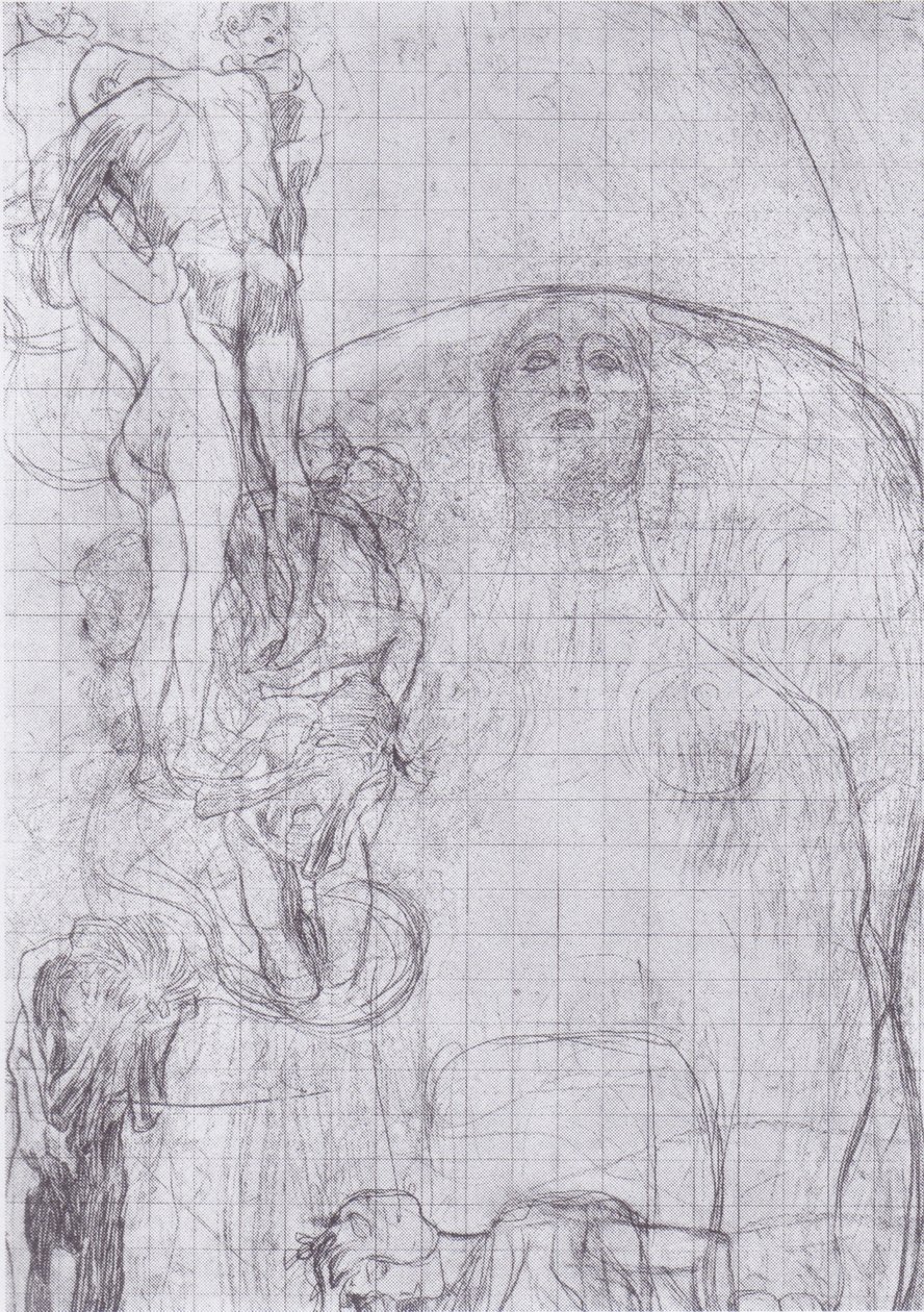 Przenieś szkic filozofii autorstwa Gustav Klimt