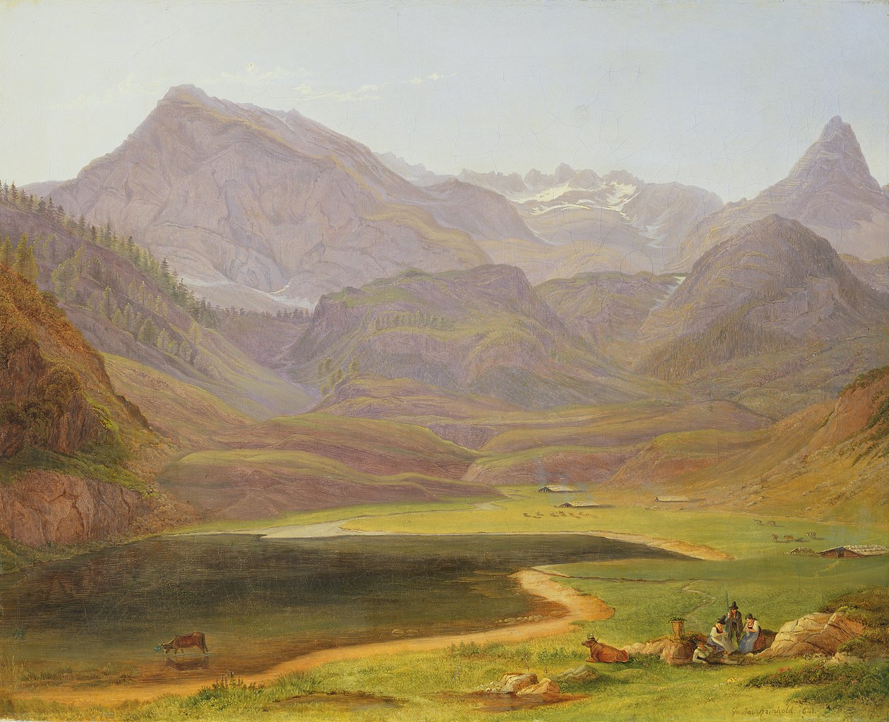 Funtensee, 1841 r. autorstwa Gustav Reinhold