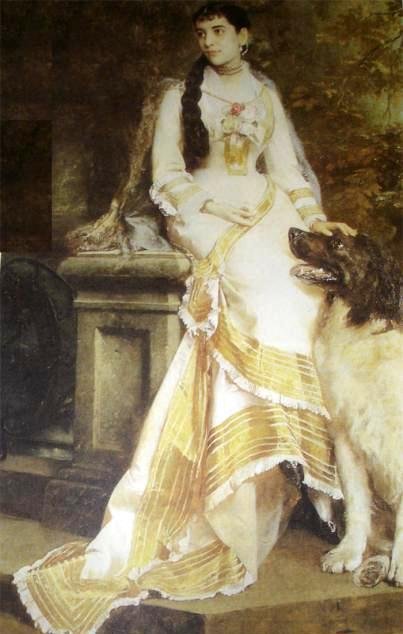 Portret Any Clary Breves de Moraes Costa - Madame Haritoffn autorstwa Gustav Karl Ludwig Richter