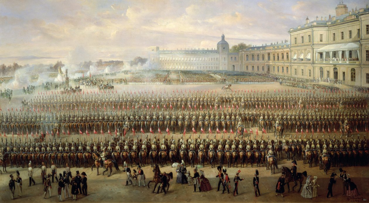Odsłonięcie pomnika Pawła I w Gatchinie, 1850 autorstwa Gustav Schwarz