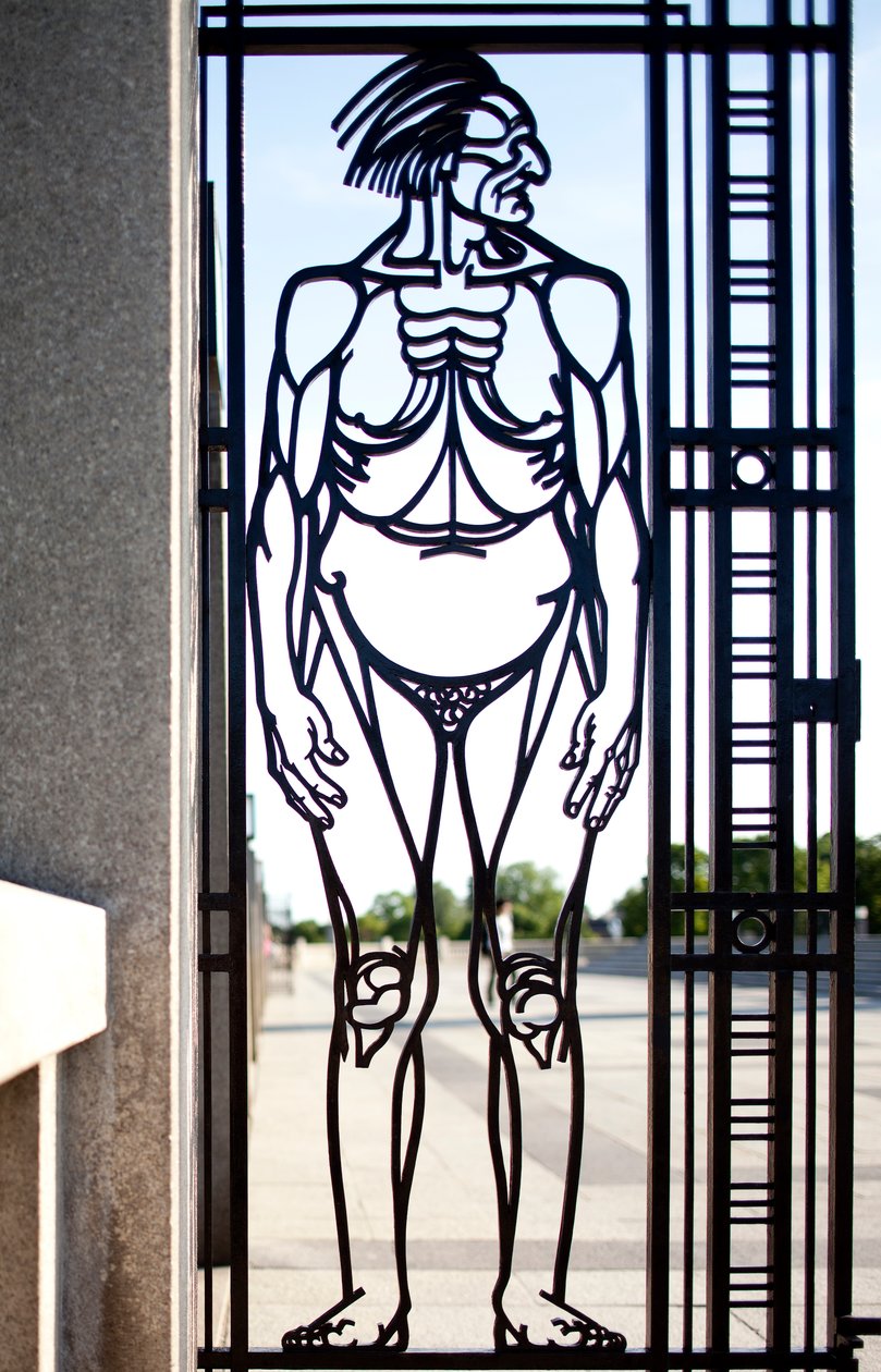 Brama Wejściowa do Parku Rzeźby (żelazna) autorstwa Gustav Vigeland