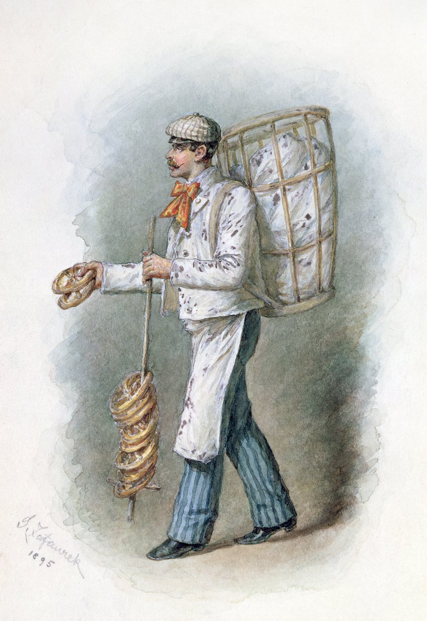 Piekarz, 1895 autorstwa Gustav Zafaurek