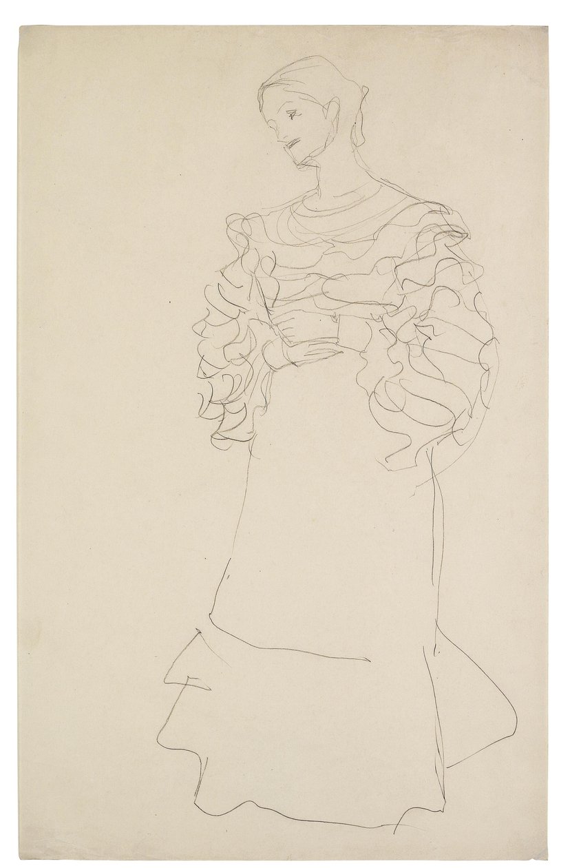 Portret Studium Magdy Mautner-Markhof autorstwa Gustav Klimt