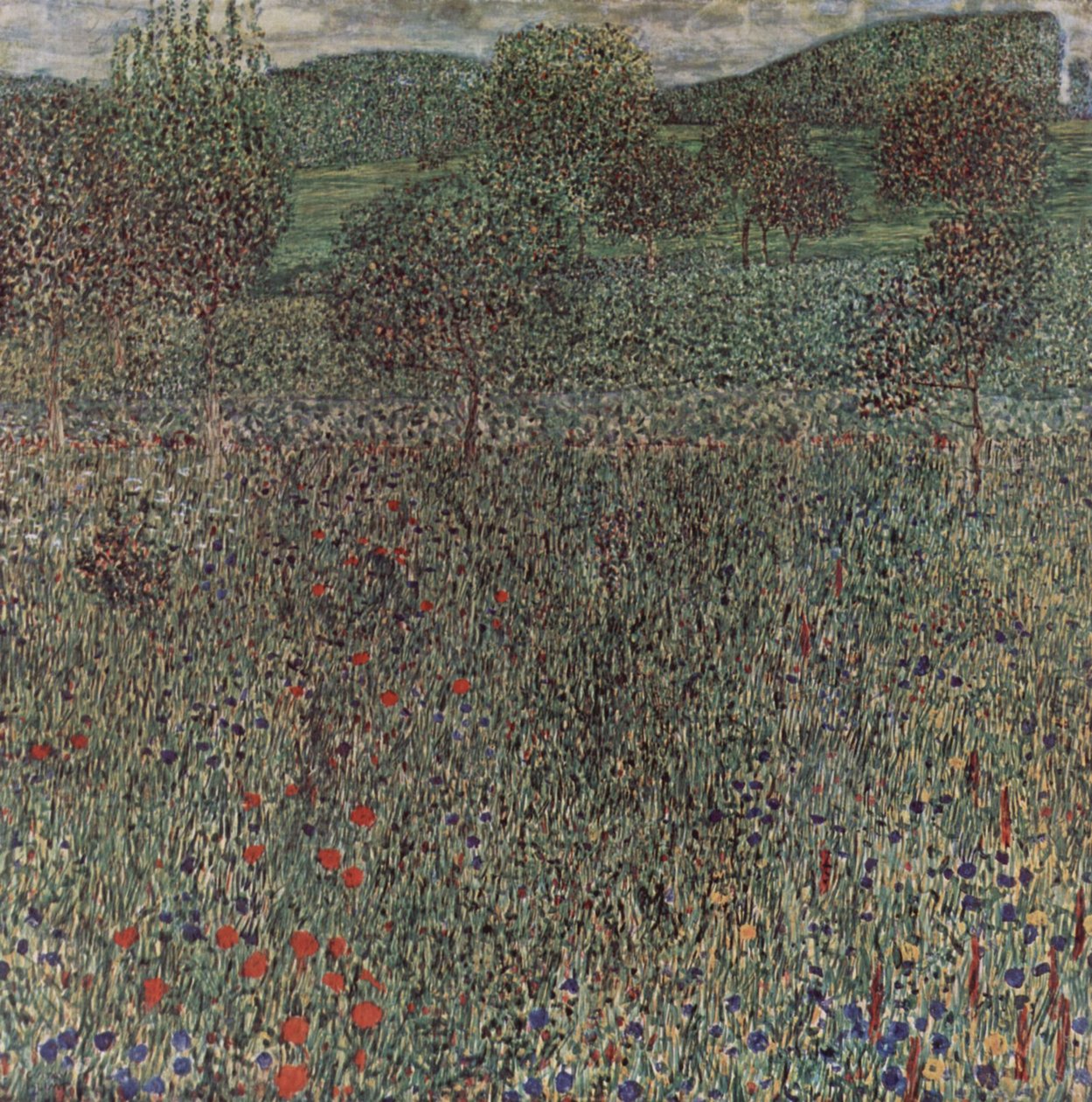 Kwitnące pole autorstwa Gustav Klimt