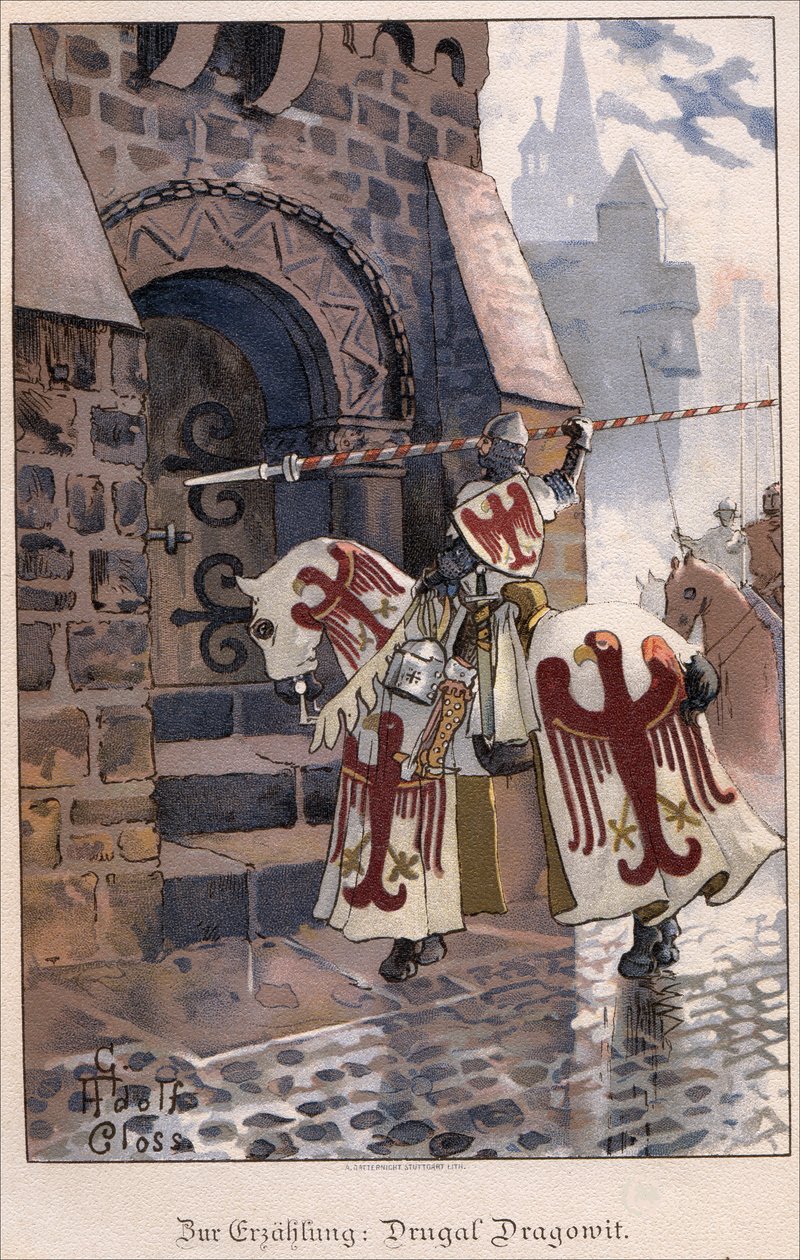 Dragovit - Dragovit (8m Ccl) Roi des Valets (Veltabes houn Wiltses) par Klauss, Gustave Adolphe (1864-1938) autorstwa Gustav Adolf Closs